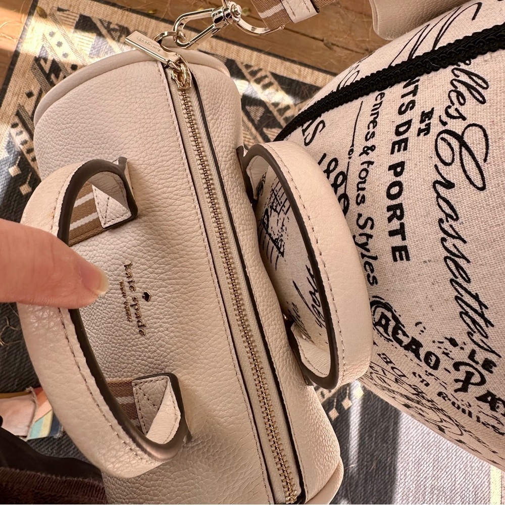 Kate Spade White and Tan Women's Bag Set NWT UNCLUDED BUT NEVER WORN - Picture 12 of 15